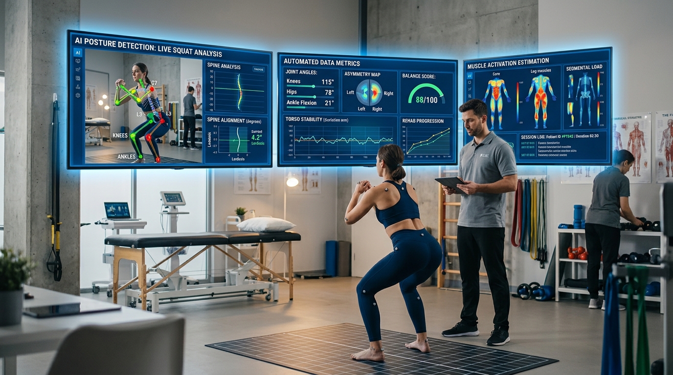 AI-driven 3D orthopedic measurement platforms used as tools for automating posture tracking with therapy programs.